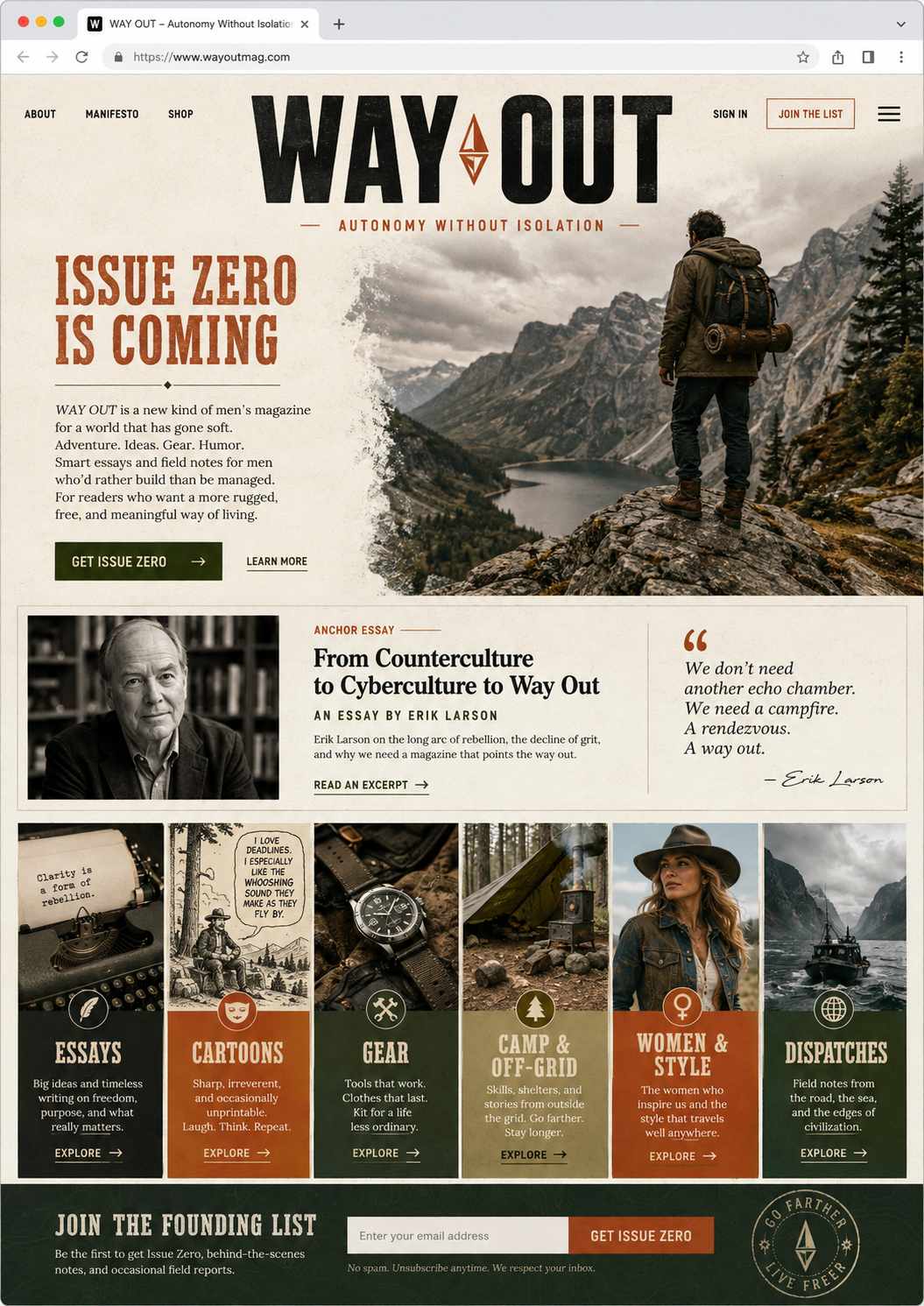 Way Out Magazine Issue Zero